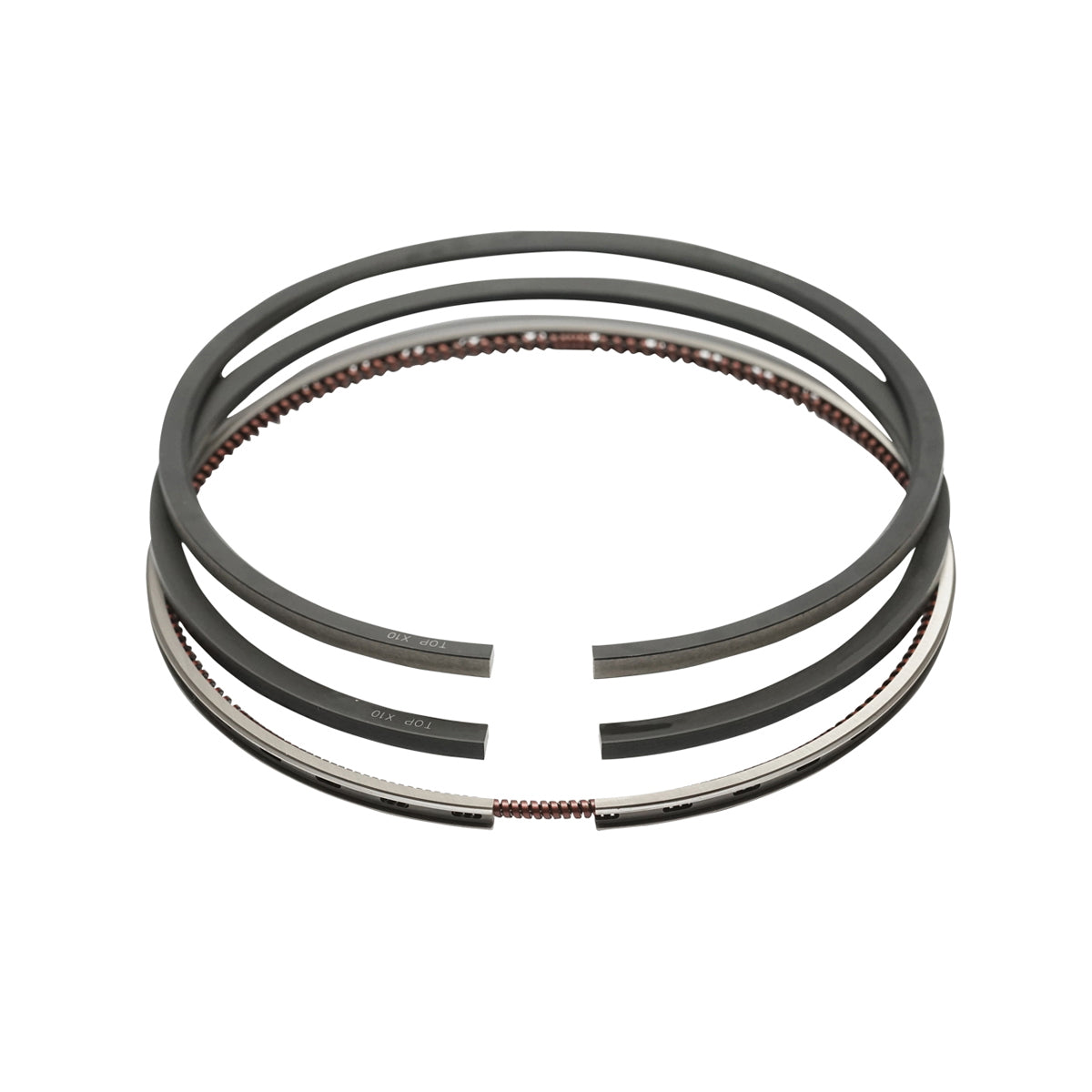 Set of standard piston segments for John Deere OEM code RE503528, RE57188.